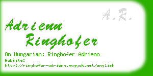 adrienn ringhofer business card